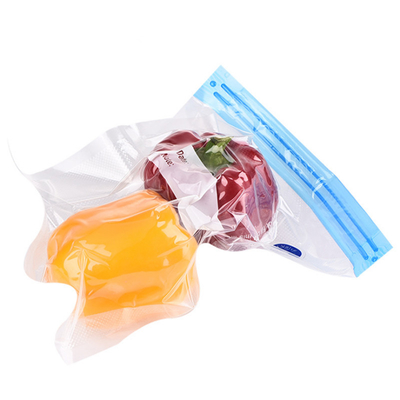 Túi thực phẩm bằng nhựa Polypropylene có thể hàn lại Túi dây kéo chân không có van