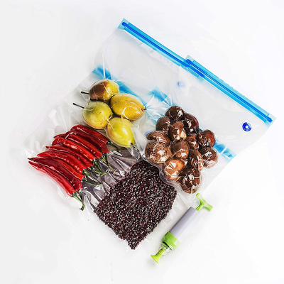 Túi bảo quản thực phẩm hút chân không có thể tái sử dụng Sous Vide Van khí Túi dây kéo chân không