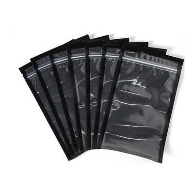 PE Zipper Túi hút chân không màu đen dập nổi Túi lưu trữ thịt nhà bếp của SGS