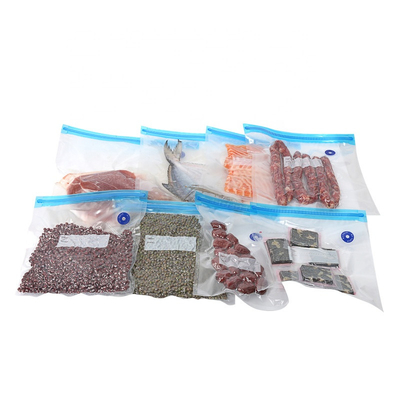 Túi chân không thực phẩm dập nổi dây kéo OEM Sous Vide Túi chân không thân thiện với môi trường