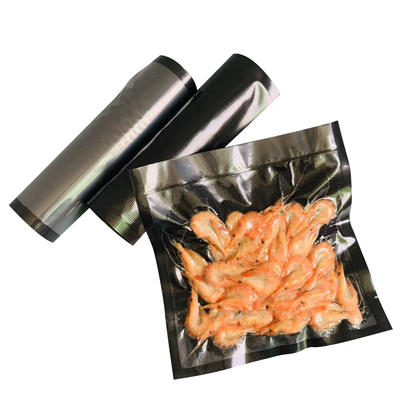 Hộ gia đình con dấu chân không màu đen cuộn túi chân không Poly nylon cho thịt BPA