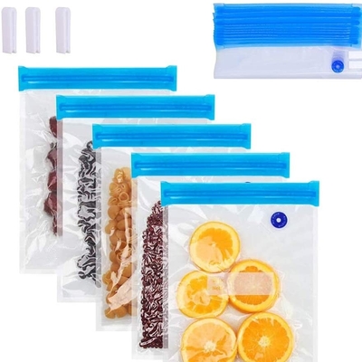 Tủ đông có thể tái sử dụng An toàn BPA Free Ziplock Sous Vide Túi Máy hút chân không thực phẩm