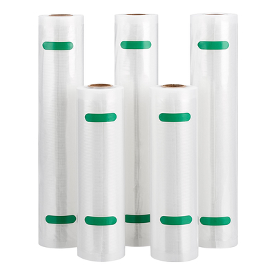 Cấp thực phẩm Túi nylon hút chân không trong suốt Rolls Kết cấu nhựa Thực phẩm tươi sống