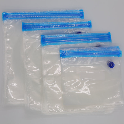 Túi thực phẩm bằng nhựa Polypropylene có thể hàn lại Túi dây kéo chân không có van