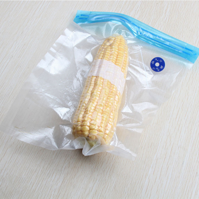 Có thể tái sử dụng BPA Túi niêm phong dây kéo chân không có thể hàn lại Van khí hai lớp