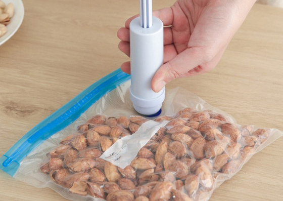 Lưu trữ Vauum thực phẩm Zip Lock Sous Vide Túi PA PE Túi bơm tay cầm dập nổi