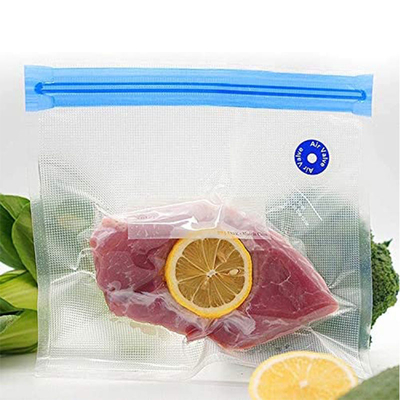 Túi Sous Vide Túi Zipper hút chân không có thể tái sử dụng Túi bảo quản thực phẩm với Kẹp niêm phong