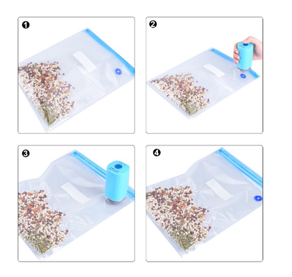 Polyethylene Food Saver Túi Ziplockk hút chân không Túi Sous Vide