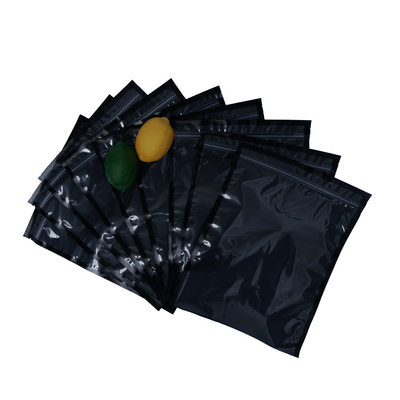 Rõ ràng màu đen không chứa BPA Con dấu nhiệt Zip Túi đựng thực phẩm Túi nhựa Polypropylene