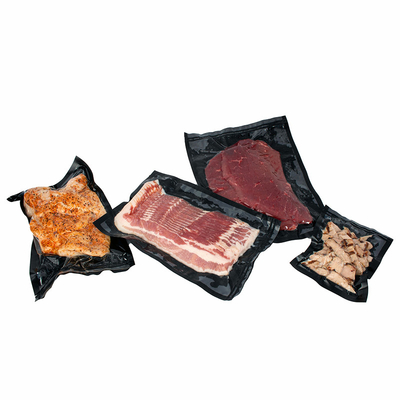 Sous Vide Dập nổi Tất cả các túi con dấu chân không màu đen Thương hiệu OEM cho các loại hạt nhân