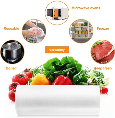 Máy hút chân không dập nổi trong suốt tùy chỉnh Bao bì cuộn cấp thực phẩm