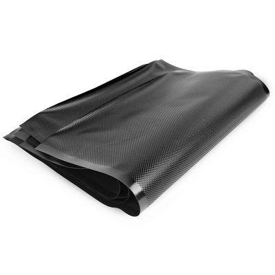 PE Nylon dập nổi lưu trữ Túi chân không Precut màu đen cho tủ đông vi sóng
