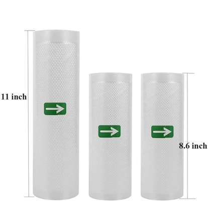 Tủ lạnh Rolls hút chân không PE Túi hút chân không bằng nhựa nylon 11&quot;X25' Ft