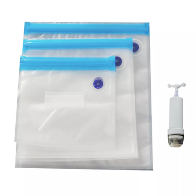 Thực phẩm PE PA Túi Sous Vide có thể tái sử dụng CE Máy hút chân không Túi dây kéo Không chứa BPA