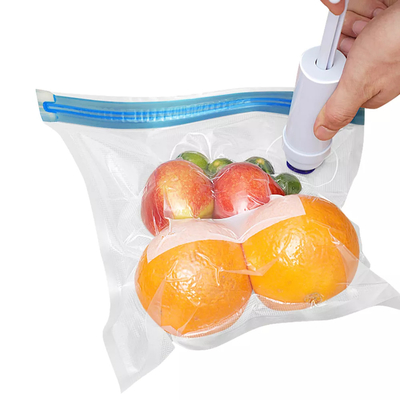Thực phẩm PE PA Túi Sous Vide có thể tái sử dụng CE Máy hút chân không Túi dây kéo Không chứa BPA
