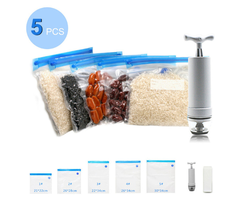 Túi sous Vide thực phẩm miễn phí BPA Túi niêm phong chân không của SGS có dây kéo
