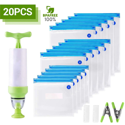 Niêm phong tái sử dụng Lưu trữ thực phẩm Túi niêm phong chân không Clip Túi Sous Vide
