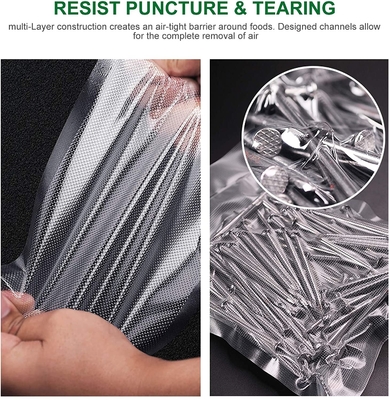 Poly Heat Clear Chân không Seal Túi Bao bì Thực phẩm Túi nylon