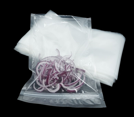 3mil Túi dây kéo chân không thực phẩm dập nổi Túi chân không nylon