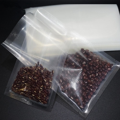 Túi hút chân không ba mặt trong suốt Túi thực phẩm nhiều lớp Poly Nylon hút chân không