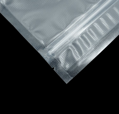 Thực phẩm PE trong suốt Túi Zipper hút chân không Khả năng chống mài mòn đâm thủng cao