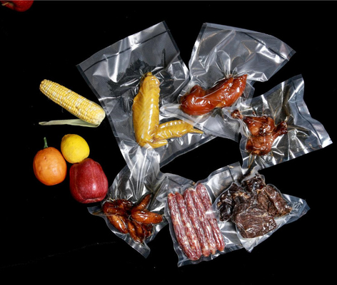 Túi ni lông ba mặt dập nổi chân không cho thực phẩm, trái cây, rau quả