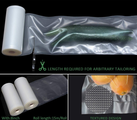 Máy hút chân không Rolls Heat Seal Túi niêm phong chân không dập nổi BPA Free
