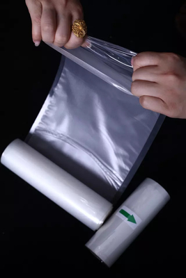 PE PA Vaccum Seal Roll Túi niêm phong chân không nổi bằng nhựa cuộn cho lò vi sóng