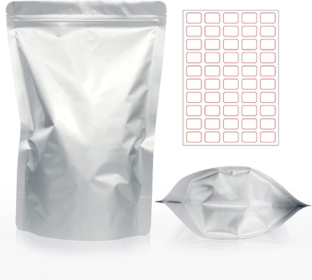 Sliver Heat Sealable Food Storage Mylar Túi có nhãn dán hấp thụ oxy