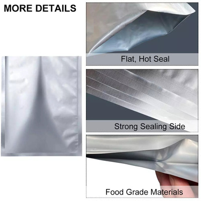 Mẫu miễn phí Túi nhôm kim loại hóa Túi Mylar có thể khóa lại để bảo quản thực phẩm
