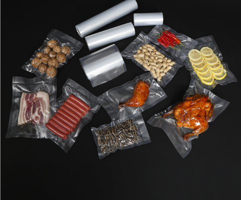Lưu trữ thực phẩm Máy hút chân không dập nổi Rolls Cooking Sous Vide Túi chân không nylon