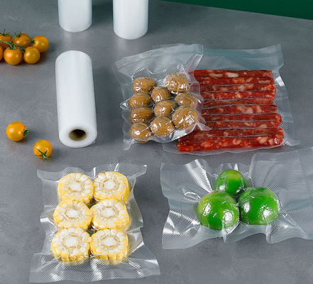 Màng căng kết cấu Bộ tiết kiệm chân không Rolls Túi nhựa tiết kiệm thực phẩm