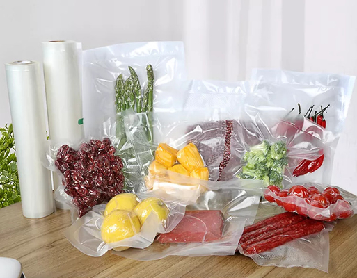 Túi niêm phong chân không nổi bằng nhựa Sous Vide cho túi lưu trữ chân không nylon tiết kiệm thực phẩm