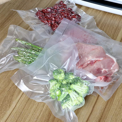 Túi niêm phong chân không nylon miễn phí BPA tùy chỉnh với chuẩn bị bữa ăn có kết cấu và Sous Vide