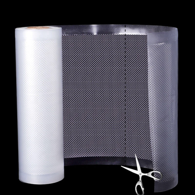 Túi chân không dập nổi bằng nhựa CE Túi cuộn bảo quản thực phẩm Túi chân không Poly Nylon