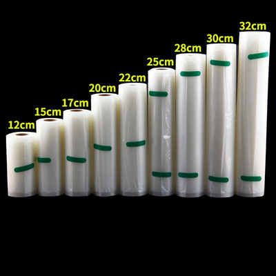 Túi chân không dập nổi bằng nhựa CE Túi cuộn bảo quản thực phẩm Túi chân không Poly Nylon